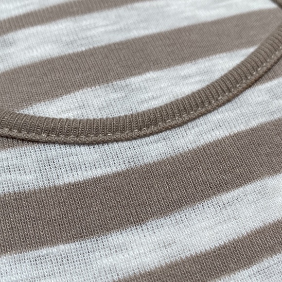 Loft Racerback Sun Dress 💗 Taupe & Oatmeal - Picture 10 of 15